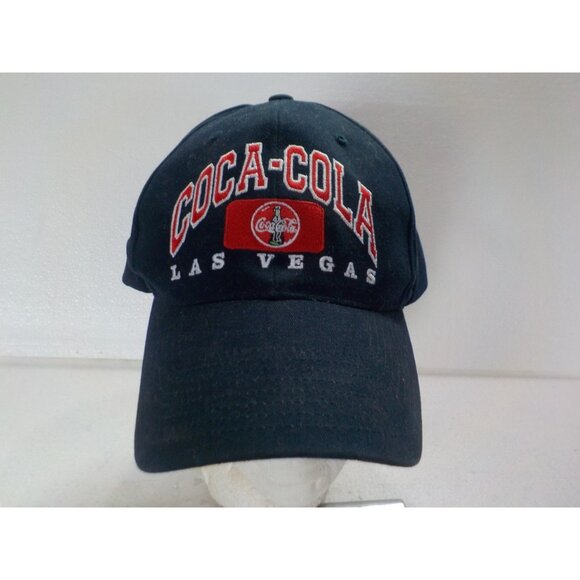 Vintage Authentic Coca Cola Las Vegas Embroidered Snap Buckle Hat / Ball Cap - Picture 1 of 7